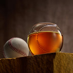 Baseball Round Whiskey Glasses | 10oz Whiskey Glass Set of 4-1
