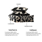 BebeTeen Ebony and Ivory Reversible Comforter Set