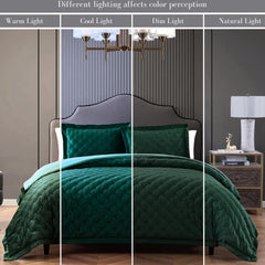 Bebejan 3 Piece Velvet Comforter Set