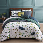 Bebejan Abstract Vines 8 Piece Reversible Comforter & Coverlet Set