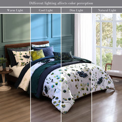 Bebejan Abstract Vines 8 Piece Reversible Comforter & Coverlet Set