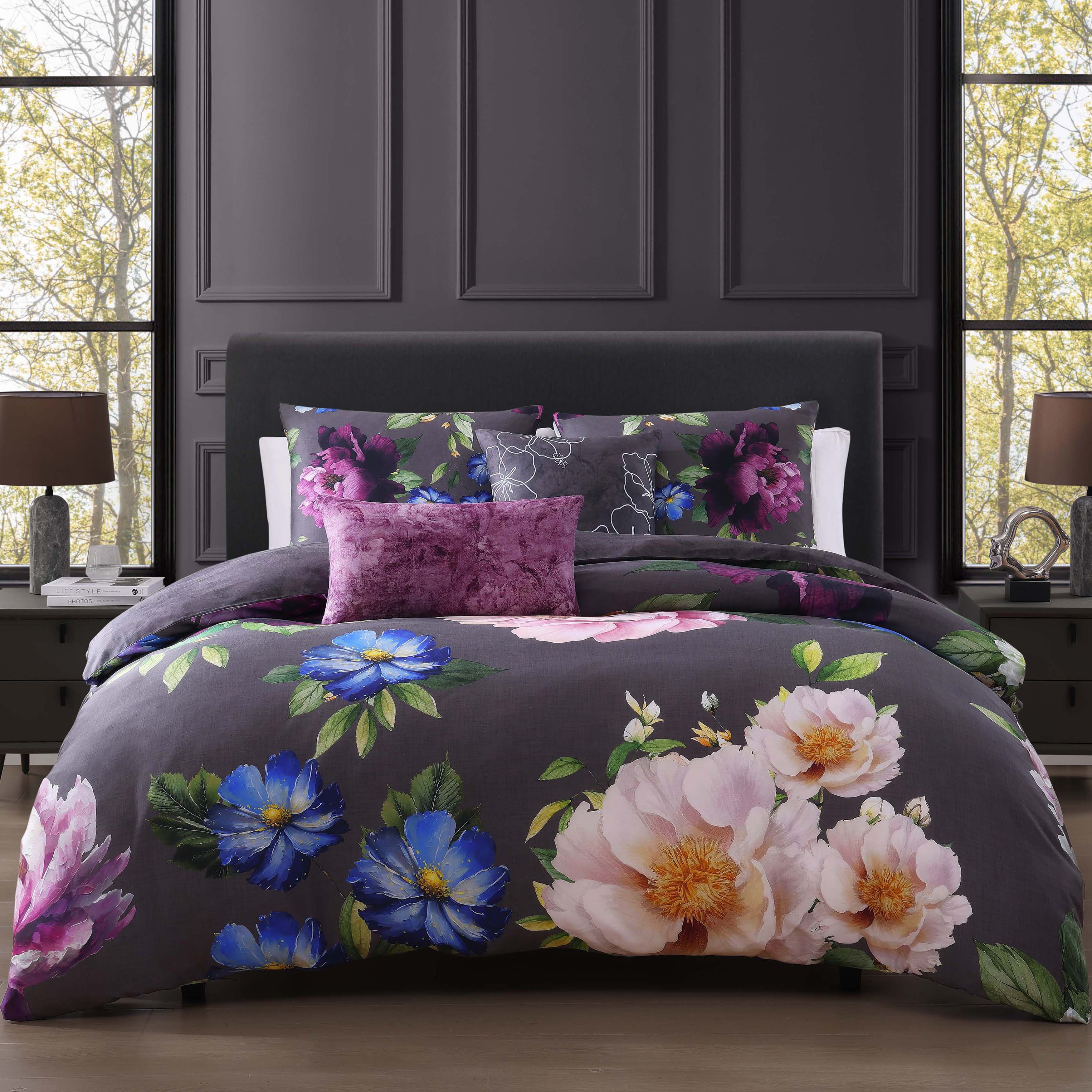 Bebejan Elegant Blossoms 5 Piece Reversible Comforter Set
