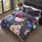 Bebejan Elegant Blossoms 5 Piece Reversible Comforter Set