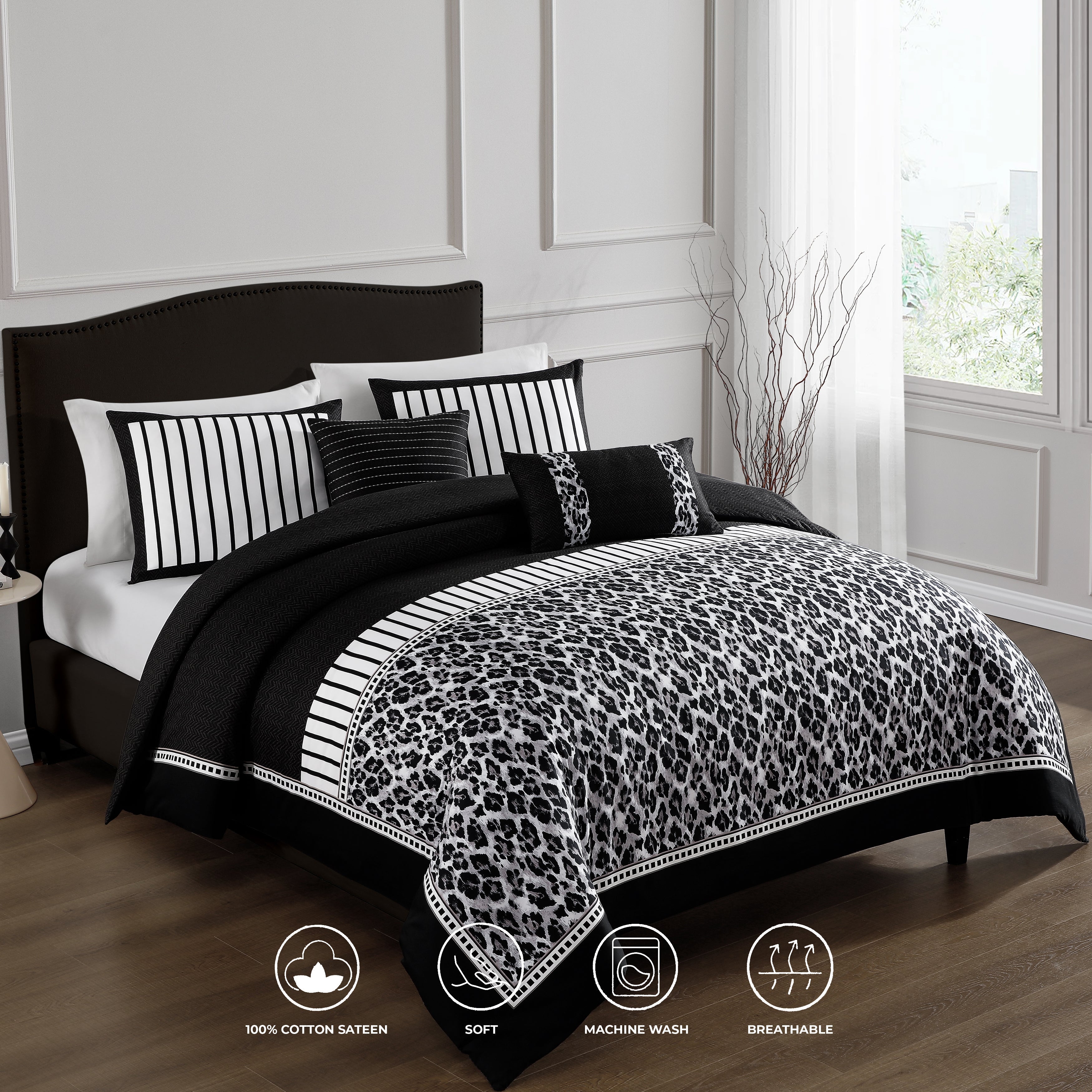 Bebejan Jaguar 5 Piece Reversible Comforter Set