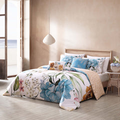 Bebejan Maia Blue 5 Piece Reversible Comforter Set