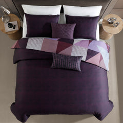 Bebejan Orchid Matrix 5 Piece Reversible Comforter Set