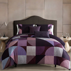 Bebejan Orchid Matrix 5 Piece Reversible Comforter Set