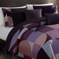 Bebejan Orchid Matrix 5 Piece Reversible Comforter Set