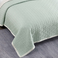 Bebejan 3 Piece Textured Quilted Coverlet Set