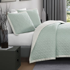 Bebejan 3 Piece Textured Quilted Coverlet Set
