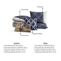Bebejan Vertigeo 5 Piece Reversible Comforter Set