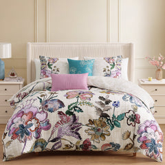 Bebejan Watercolor Jacobean 5 Piece Reversible Comforter Set