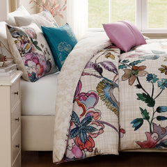 Bebejan Watercolor Jacobean 5 Piece Reversible Comforter Set