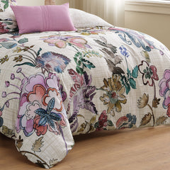 Bebejan Watercolor Jacobean 5 Piece Reversible Comforter Set