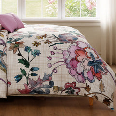 Bebejan Watercolor Jacobean 5 Piece Reversible Comforter Set