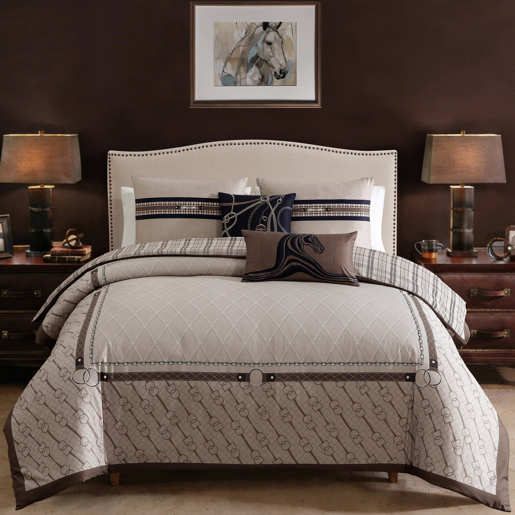 Bebejan Equestrian 5 Piece Reversible Comforter Set
