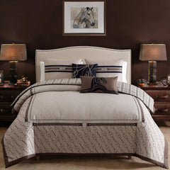 Bebejan Equestrian 5 Piece Reversible Comforter Set