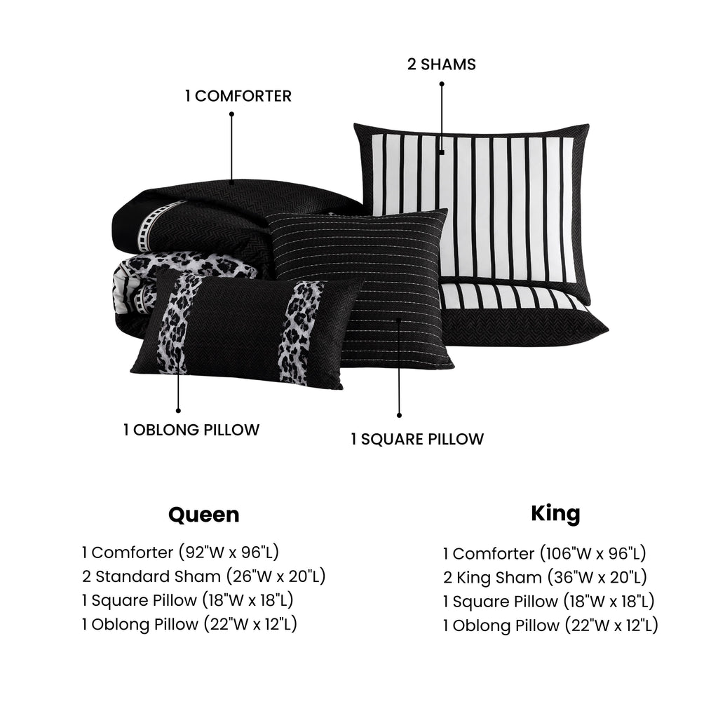 Bebejan Jaguar 5 Piece Reversible Comforter Set