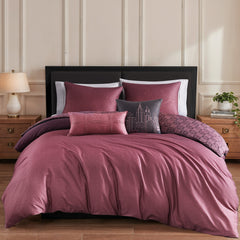 Bebejan Mauve Dreams 5 Piece Reversible Comforter Set
