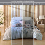 Bebejan Peach Leaves on Sage 5 Piece Reversible Comforter Set
