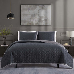 Bebejan 3 Piece Textured Quilted Coverlet Set