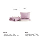 Bebejan 3 Piece Textured Quilted Coverlet Set