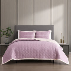 Bebejan 3 Piece Textured Quilted Coverlet Set