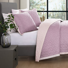 Bebejan 3 Piece Textured Quilted Coverlet Set