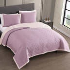 Bebejan 3 Piece Textured Quilted Coverlet Set