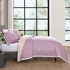 Bebejan 3 Piece Textured Quilted Coverlet Set