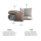 Bebejan Tranquil Patch 5 Piece Reversible Comforter Set