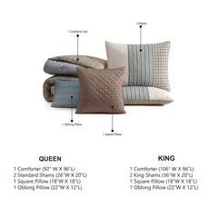 Bebejan Tranquil Patch 5 Piece Reversible Comforter Set