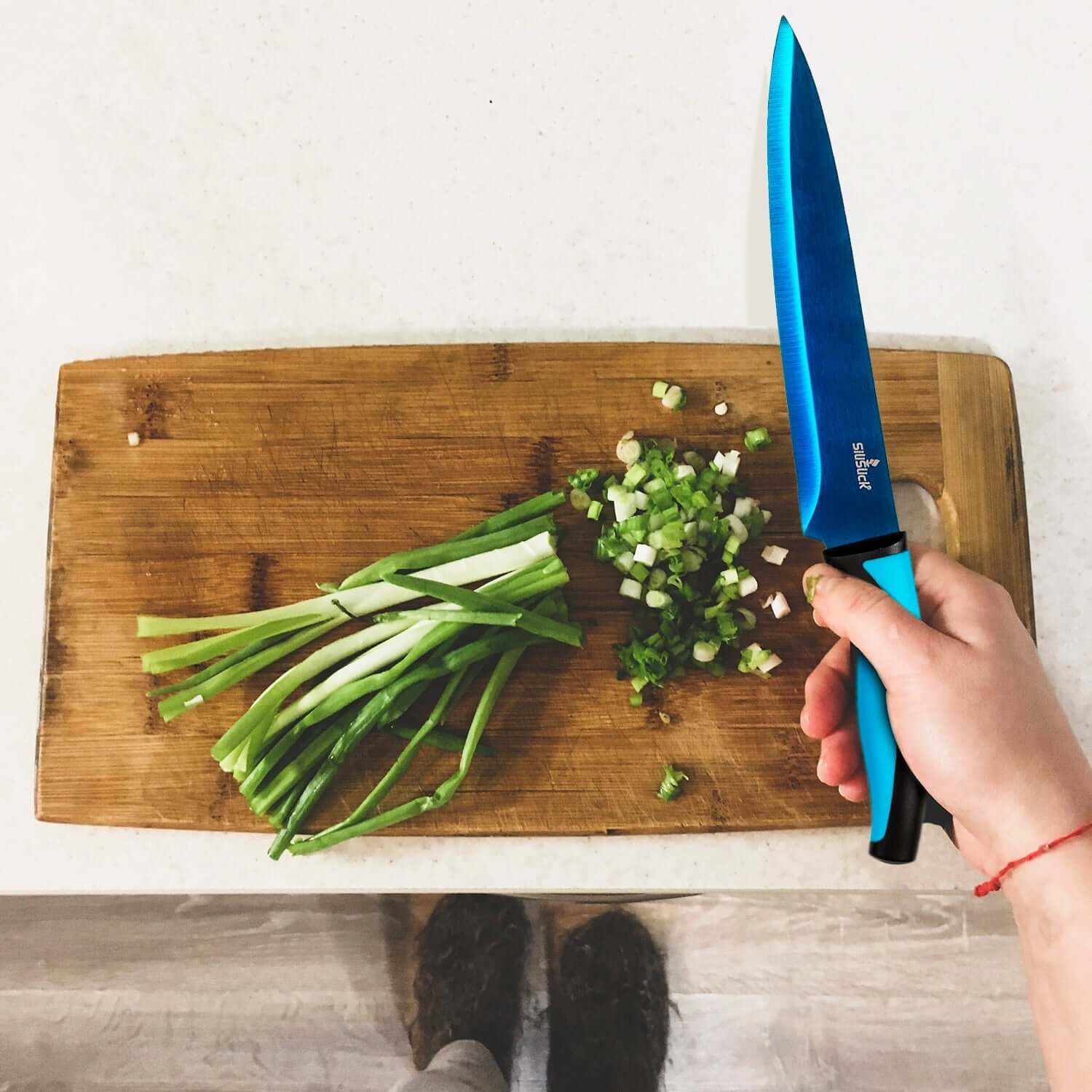 Kitchen Knife Set - Titanium Coated Blades