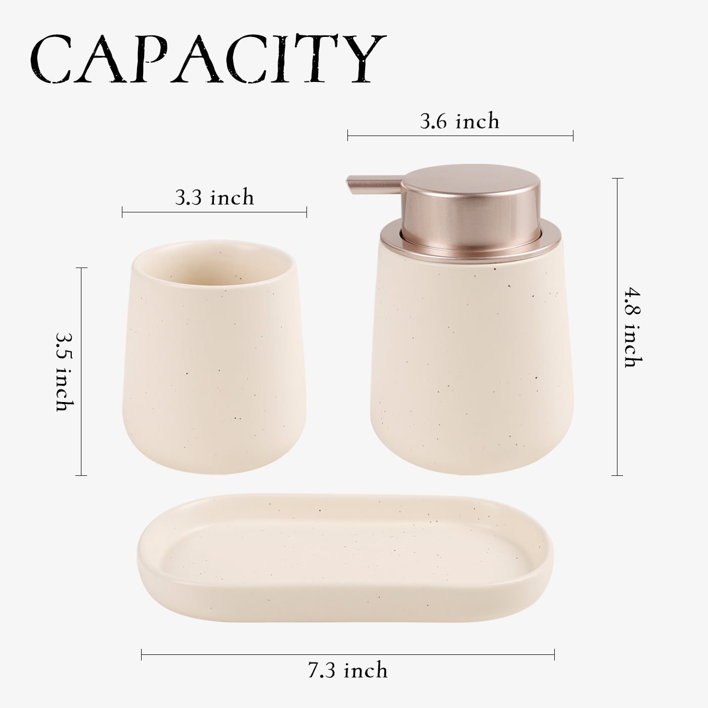 BosilunLife Modern Foaming Bathroom Set 3‑Piece Recycled Eco‑Clay-4
