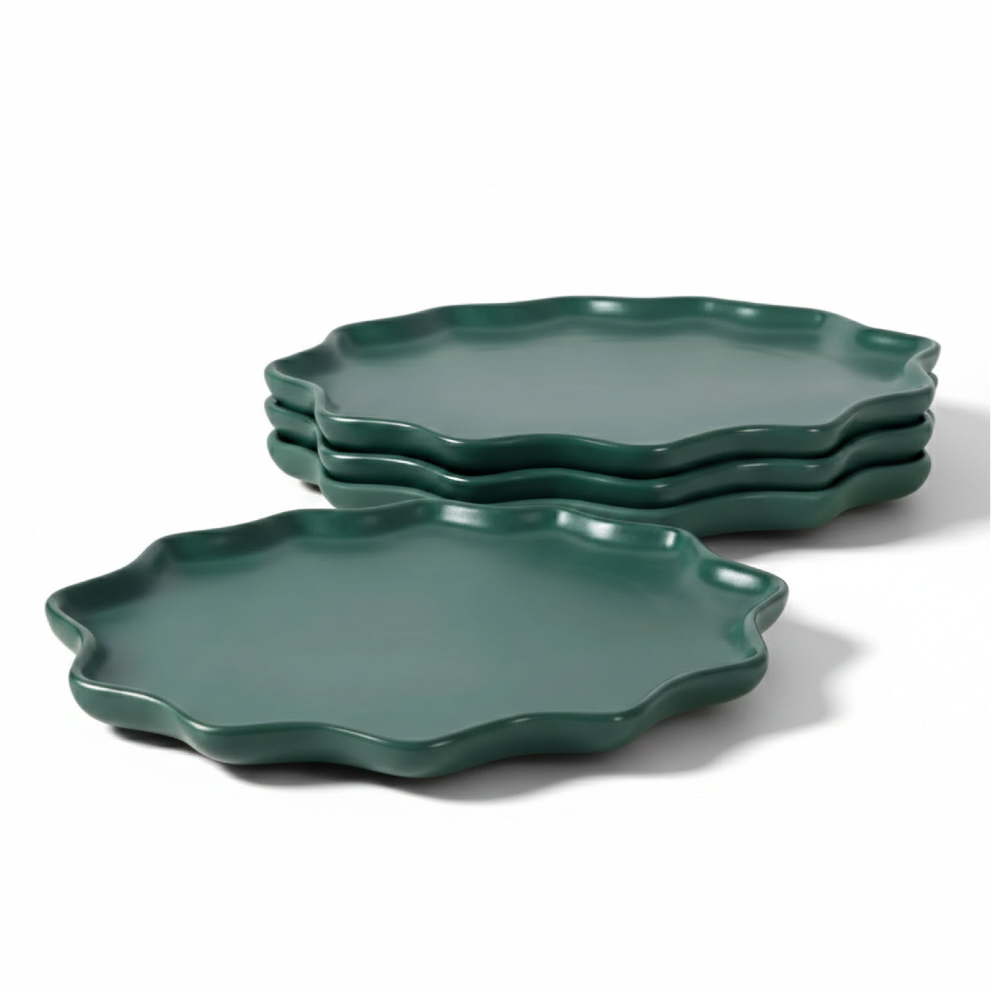 BosilunLife Bring Nature Inside Dinner Plate Recycled Eco-Clay 4-pcs set-4