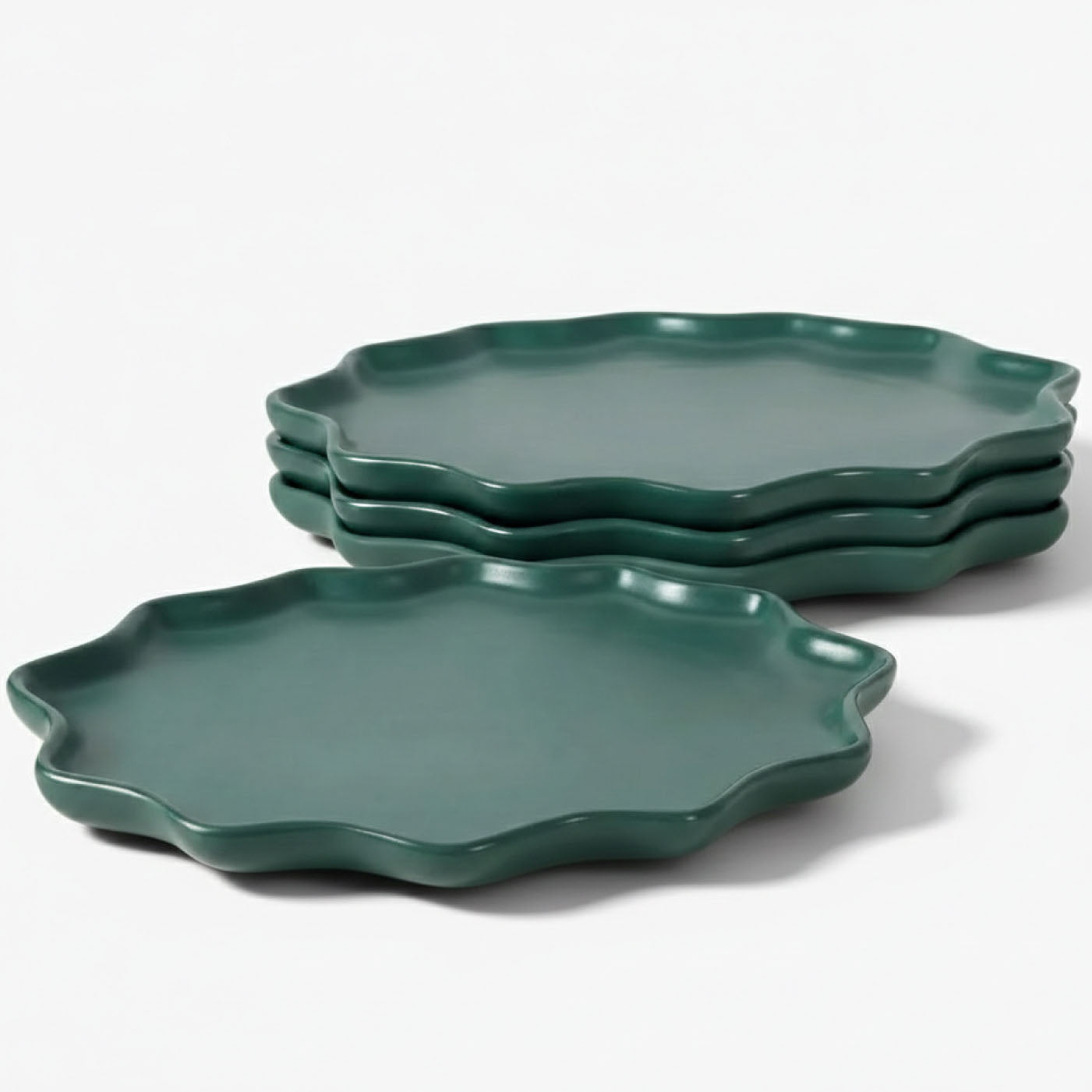 BosilunLife Bring Nature Inside Dinner Plate Recycled Eco-Clay 4-pcs set-1