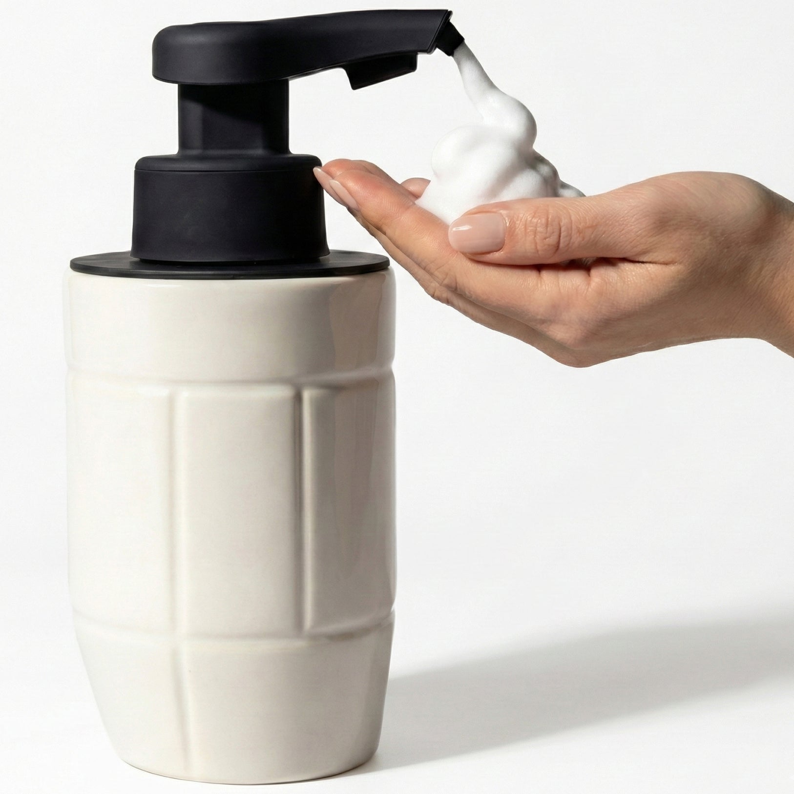 BosilunLife Eco-Brutalism Automatic Foaming Soap Dispenser Recycled Eco-Clay-0