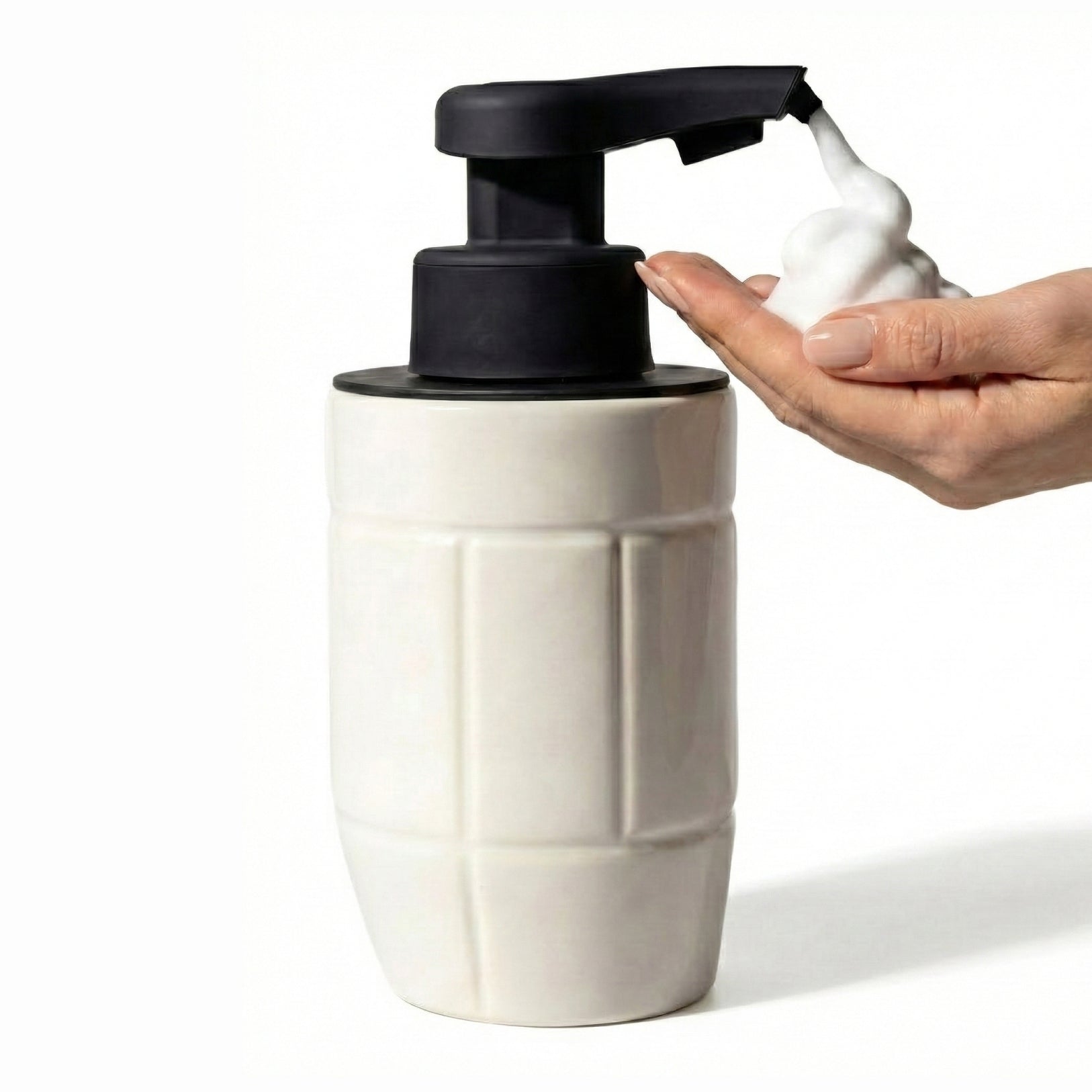 BosilunLife Eco-Brutalism Automatic Foaming Soap Dispenser Recycled Eco-Clay-4
