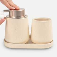 BosilunLife Modern Foaming Bathroom Set 3‑Piece Recycled Eco‑Clay-0