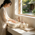 BosilunLife Modern Foaming Bathroom Set 3‑Piece Recycled Eco‑Clay-2