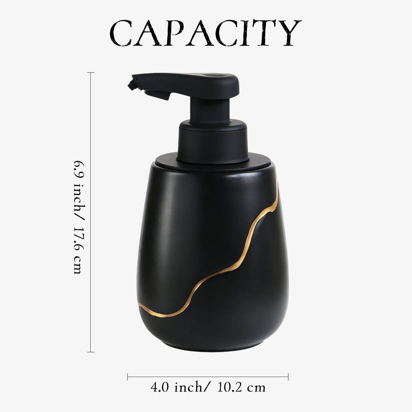 BosilunLife Nordic Garden Automatic Foaming Soap Dispenser 17 oz Recycled Eco-Clay-3