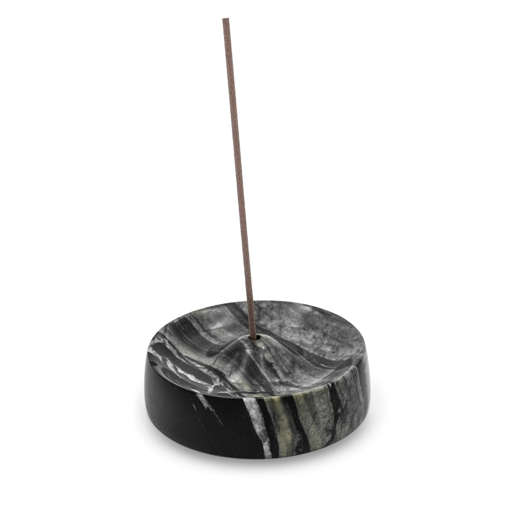 Incense Holder - Black Marble-0