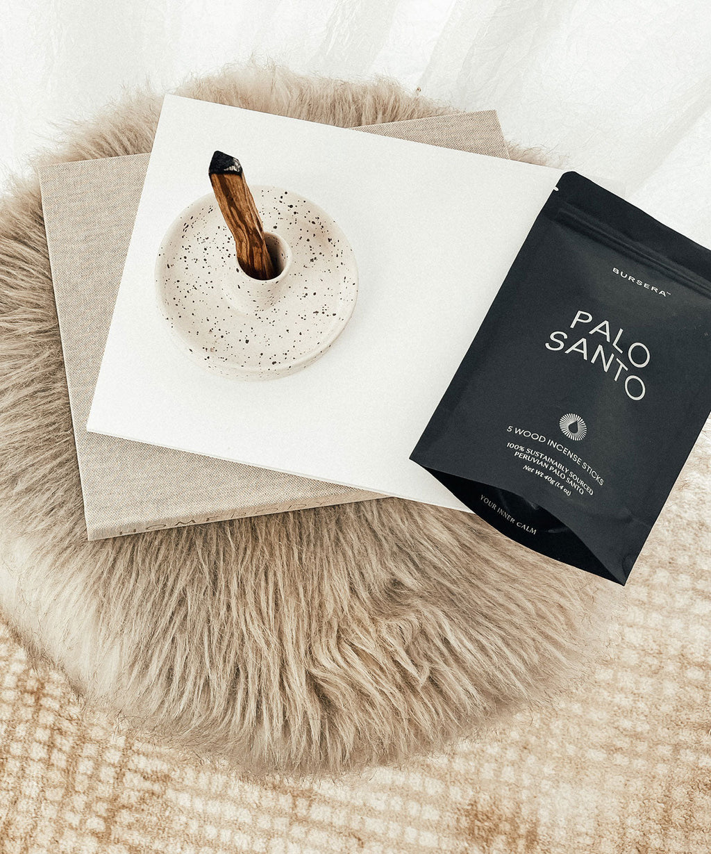 Palo Santo Holder - White-1