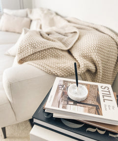 Incense Holder - White Marble-2