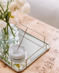 Incense Holder - White Marble-1