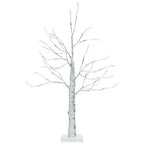 2 Feet Pre-lit White Twig Birch Tree Battery Powered for Christmas Holiday-4