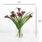 Calla Lilies Silk Flower Arrangement-1