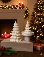 Christmas Tree Cedar Candles | Holiday Decor-0