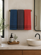 Del Mar Grey Turkish Terry Towel Set – 2-in-1 Quick Dry & Plush Bath Towels, Luxury Turkish Cotton Spa & Beach Towels-2
