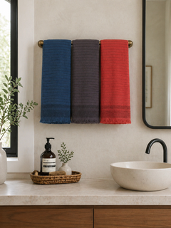 Del Mar Grey Turkish Terry Towel Set – 2-in-1 Quick Dry & Plush Bath Towels, Luxury Turkish Cotton Spa & Beach Towels-2